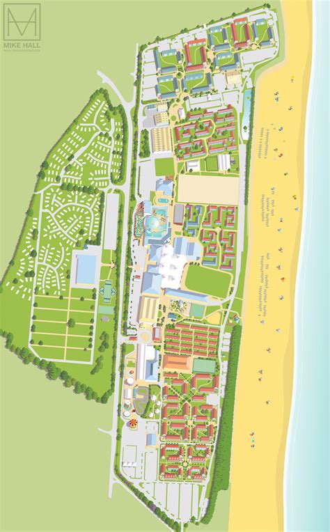 Resort maps for Butlins :: Behance