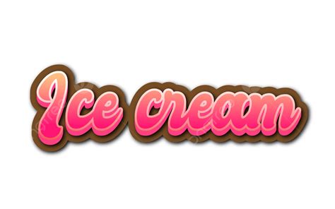 Ice Cream Text PNG, Vector, PSD, and Clipart With Transparent ...