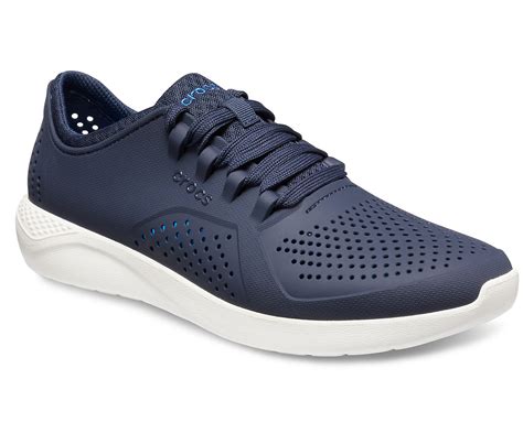 Crocs Men's LiteRide Pacer Sneakers Shoes Runners - Navy/White