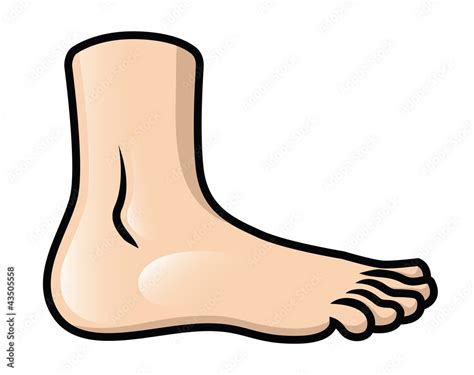 Foot Side View Stock Vector | Adobe Stock