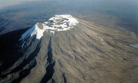 Kilimanjaro - The snow top of the Kilimanjaro (5.890 meters) as seen ...