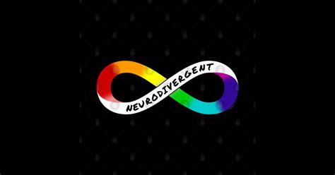 Neurodivergent - Rainbow Infinity Symbol for Neurodiversity Actually ...