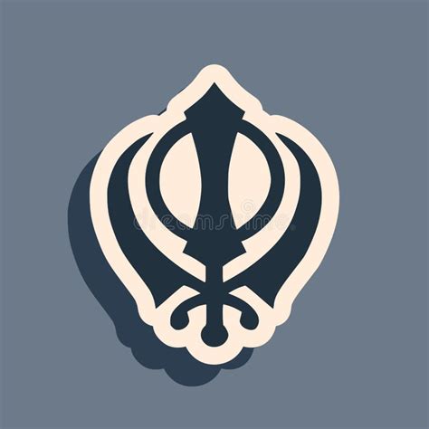 Sikhism Religion Khanda Symbol Icon Isolated On Transparent Background ...