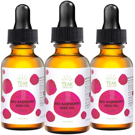 Organic Red Raspberry Seed Oil - 1 oz – Teak Naturals