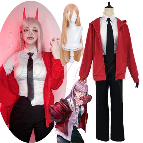 Chainsaw Man Cosplay - Power Uniform Cosplay Costume Set | Chainsaw Man ...