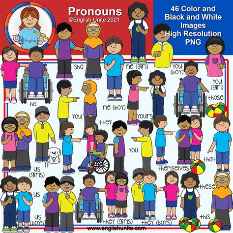 Clip Art - Pronouns | Made By Teachers