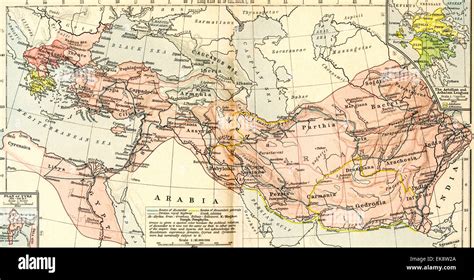 Map of the Macedonian Empire, 336 - 323 B.C Stock Photo - Alamy