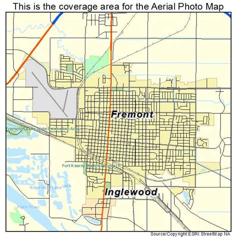 Aerial Photography Map of Fremont, NE Nebraska