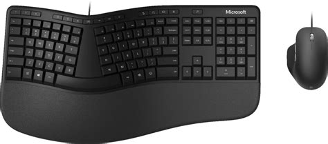 Microsoft Ergonomic Wired Mechanical Keyboard and Mouse Bundle Black ...