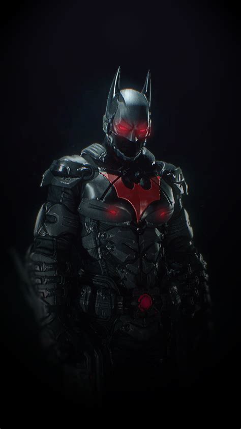 Batman Arkham Knight Suit : Batman Beyond Skin. A wallpaper made by me ...