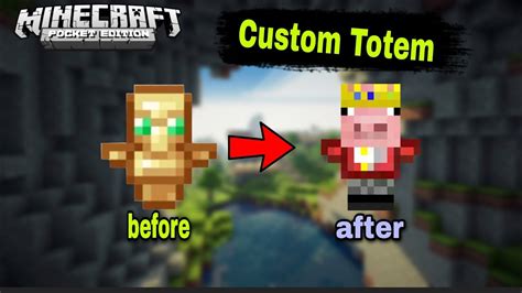 How To Make a Custom Skin Totem In Minecraft PE/BE in 1.20 | custom ...