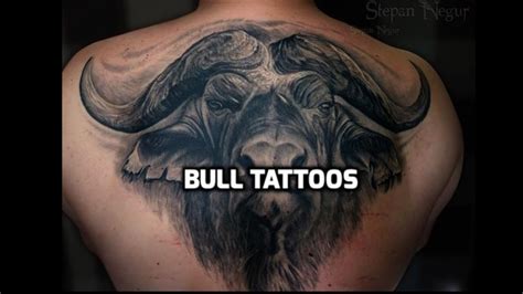 Bull Tattoos - Best bull tattoo designs - YouTube