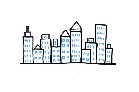 How to Draw a City Skyline 3 Ways | Craftsy