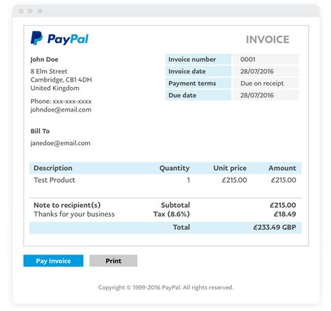 Email invoices - PayPal Business Solutions