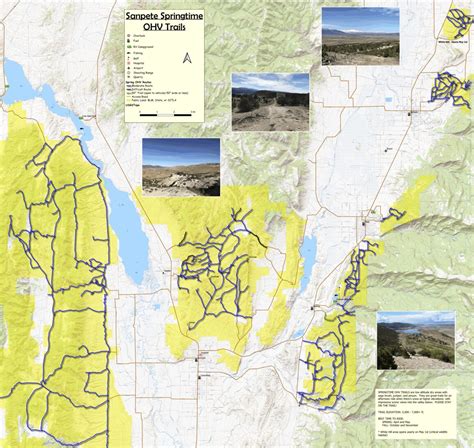 Sanpete Valley Springtime OHV Trails Map by Sanpete County, Utah ...