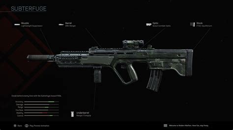 Subterfuge | COD Warzone and Modern Warfare Weapon Blueprint | Call of Duty