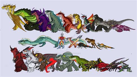 Legendary Kaiju Lineup by RoFlo-Felorez on DeviantArt