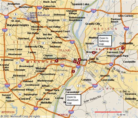 St. Louis Map - ToursMaps.com