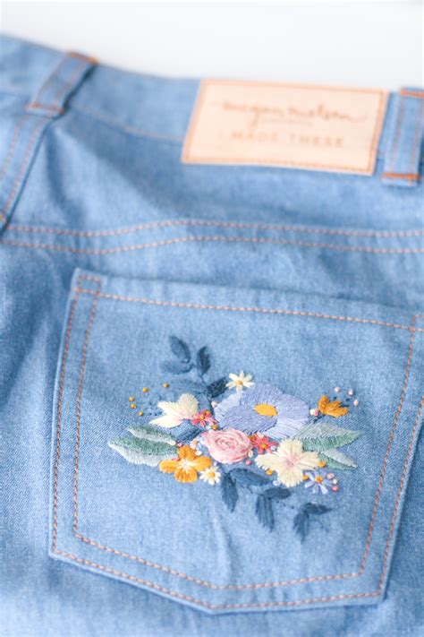 Tips for Embroidery on Jeans & Denim | Megan Nielsen Patterns Blog