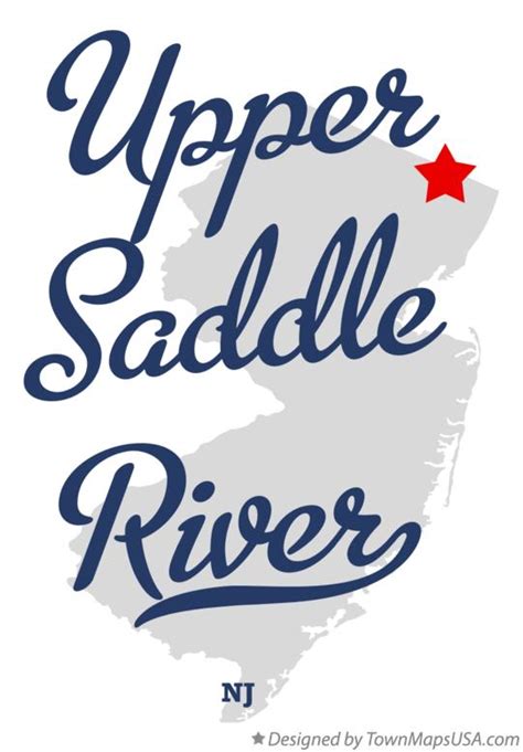 Map of Upper Saddle River, NJ, New Jersey