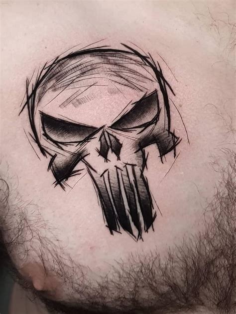 The Punisher Skull Tattoos: Seeking Justice