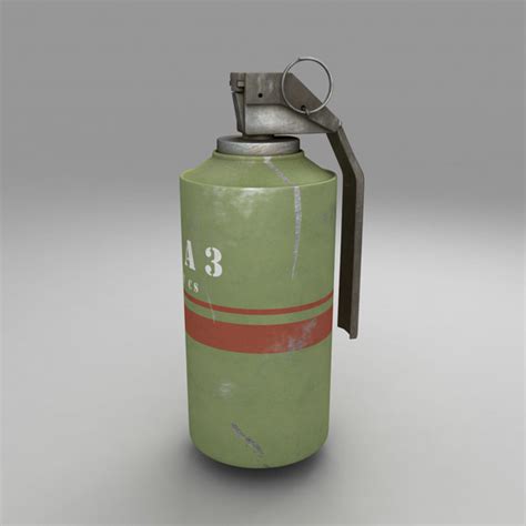 3ds max gas grenade bomb