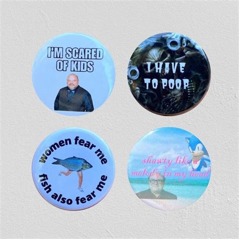 Funny Buttons - Etsy