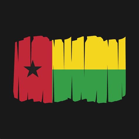 Guinea Bissau Flag Brush 19040017 Vector Art at Vecteezy