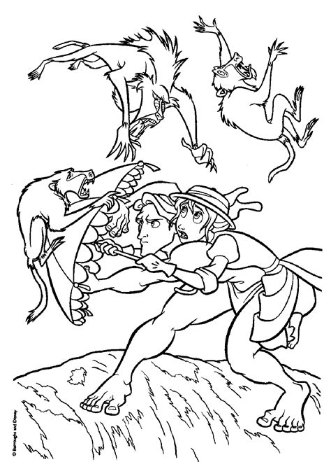 tarzan coloring page png ready for download