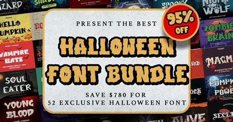 Funny and Spooky Halloween Fonts Bundle Bundle · Creative Fabrica