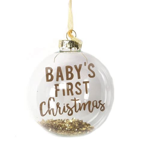 baby's 1st christmas bauble by the christmas home | notonthehighstreet.com