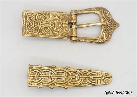 VIKING BELT BUCKLE WITH PLATE - VIA TEMPORIS REPRO