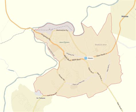 Maseru Map - Lesotho