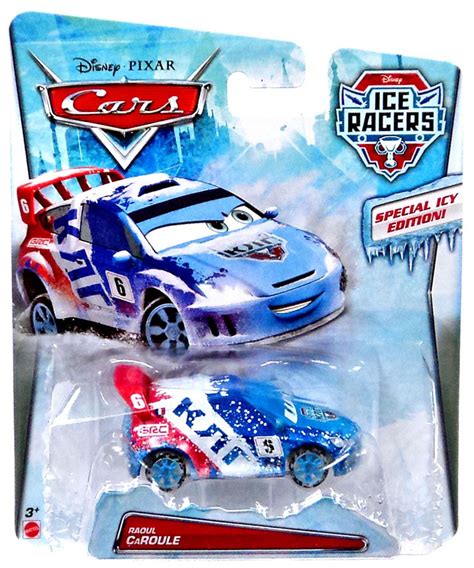 Disney Pixar Cars Ice Racers Raoul Caroule 155 Diecast Car Special Icy ...