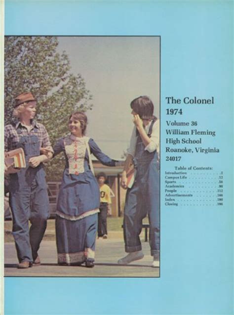 Explore 1974 William Fleming High School Yearbook, Roanoke VA - Classmates