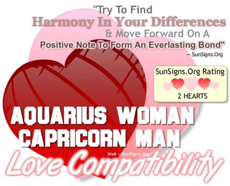 Aquarius Woman And Capricorn Man - A Match That Has Little In Common ...