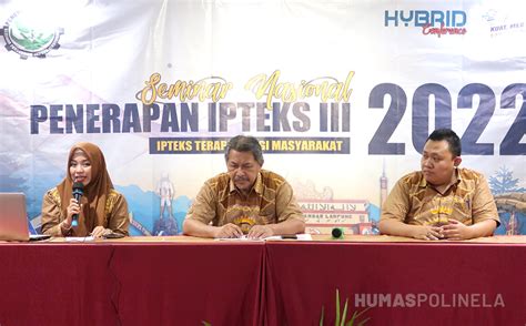 UPPM Polinela Adakan Seminar Nasional Penerapan IPTEKS - Politeknik ...