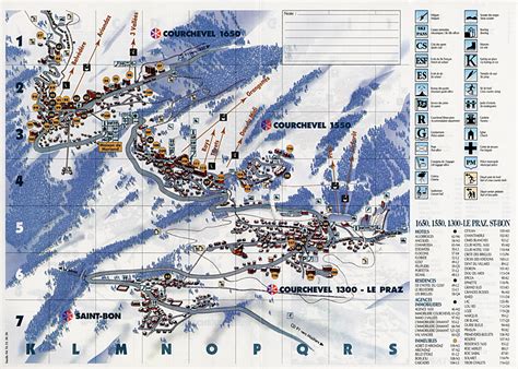 Maps of Courchevel ski resort in France | SNO