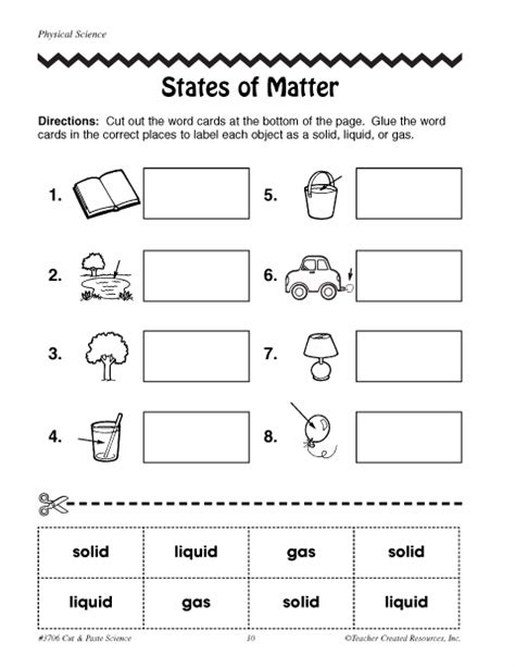 States of Matter Worksheet - SanaitinMahoney