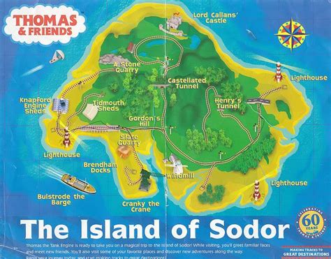 Island of Sodor Map | Thomas the train party, Thomas and friends ...