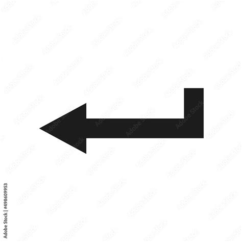 Enter symbol vector design. Isolated arrow pictogram. Stock Vector ...