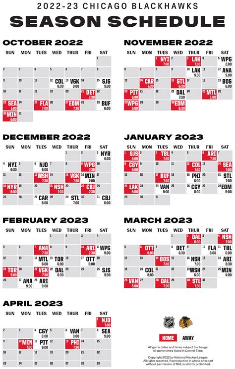 Chicago Blackhawks release 2022-23 schedule | WGN Radio 720 - Chicago's ...