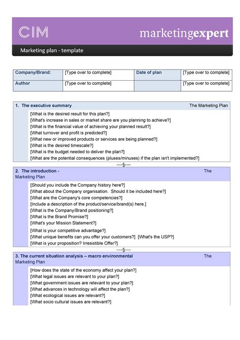 30 Professional Marketing Plan Templates ᐅ TemplateLab