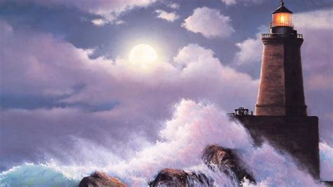 Lighthouse In Storm HD desktop wallpaper : Widescreen : High Definition ...