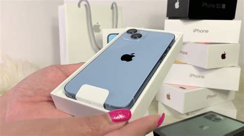 NEW ! iPhone 14 UNBOXING : BLUE - YouTube