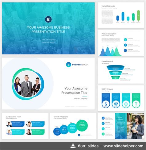 Classy Business Presentation Template with Clean & Elegant PPT Slide ...