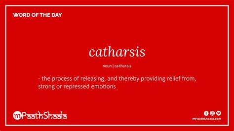 catharsis | Definition of catharsis - mPaathShaala