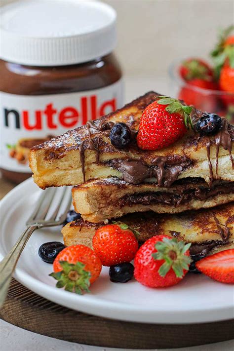 Nutella French Toast With Strawberries