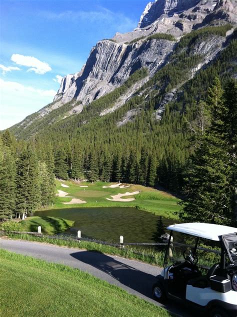 Golfing at the Banff Springs Hotel Golf Course. Banff, Alberta, Canada ...