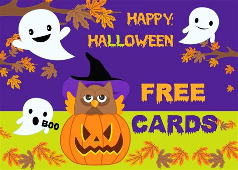 free printable invitation: Happy Halloween FREE Cards.